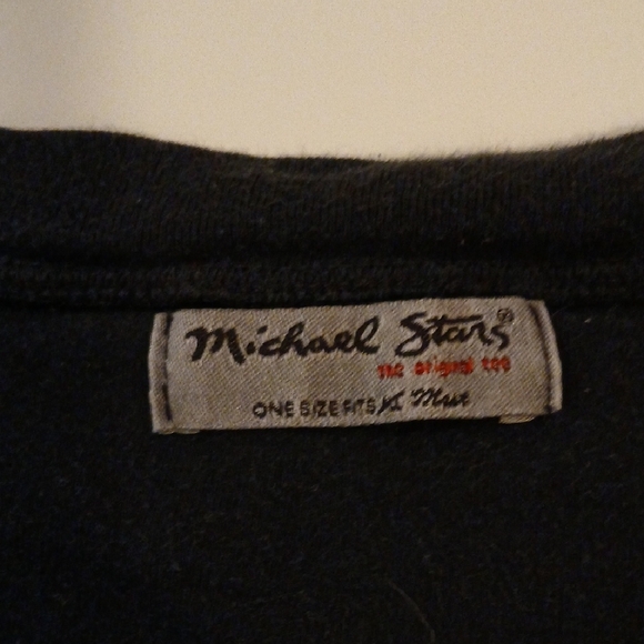 Michael Stars Classic Black Long Sleeve Tee - Picture 2 of 4